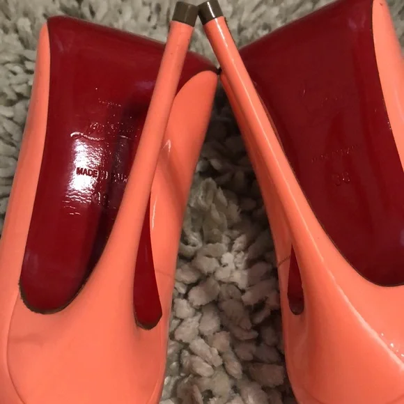 Authentic Christian Louboutin So Kate 5” Heels in Flamingo Pink Size 38 - Picture 9 of 16
